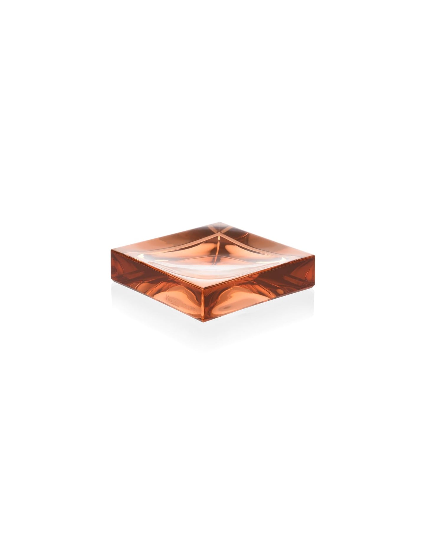 Kartell Boxy Soap Dish, Nude Pink, 10.5 x 2.4 x 10.5 cm