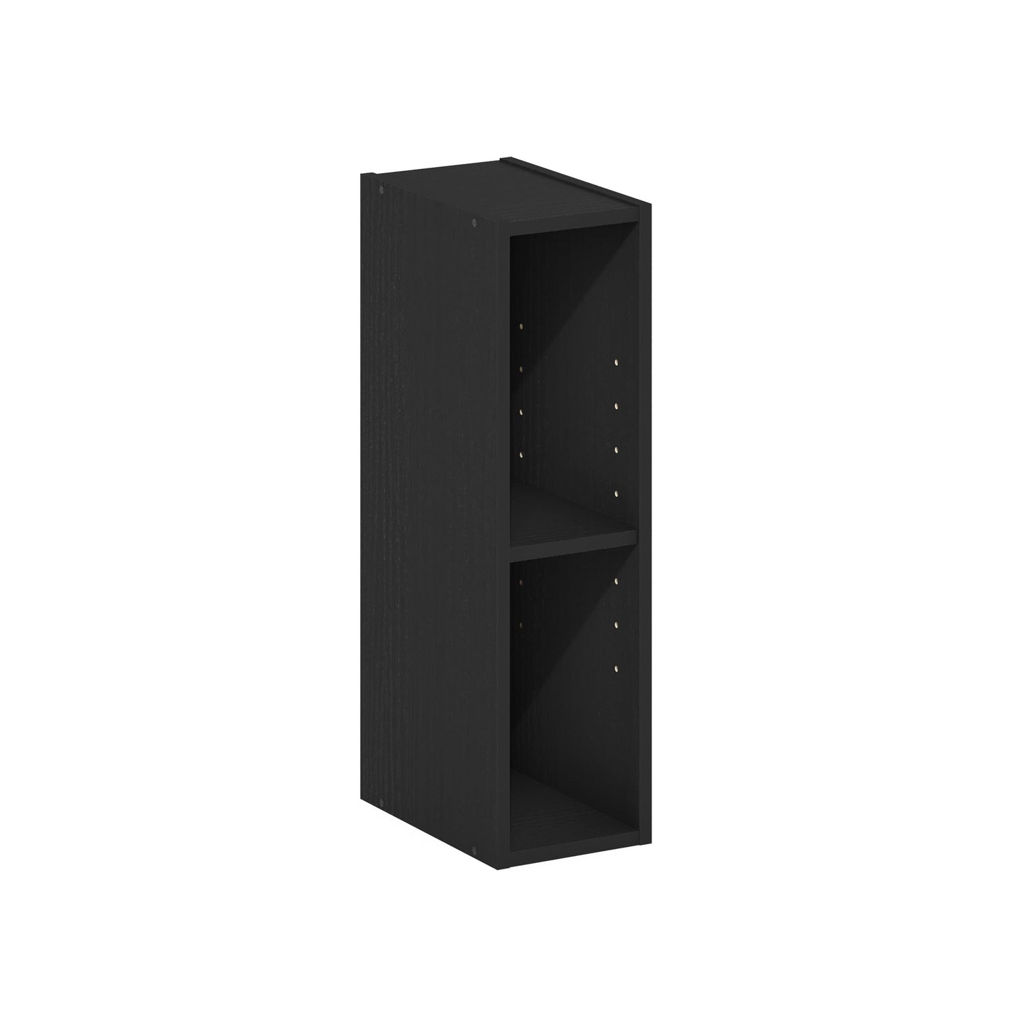 Furinno FULDA Book Shelf, 2-Tier Narrow Bookshelf, Bookcase with 6-In Width Storage Shelf, 9.3 x 5.9 x 21.2, for Living Room, Bedroom, Home Office