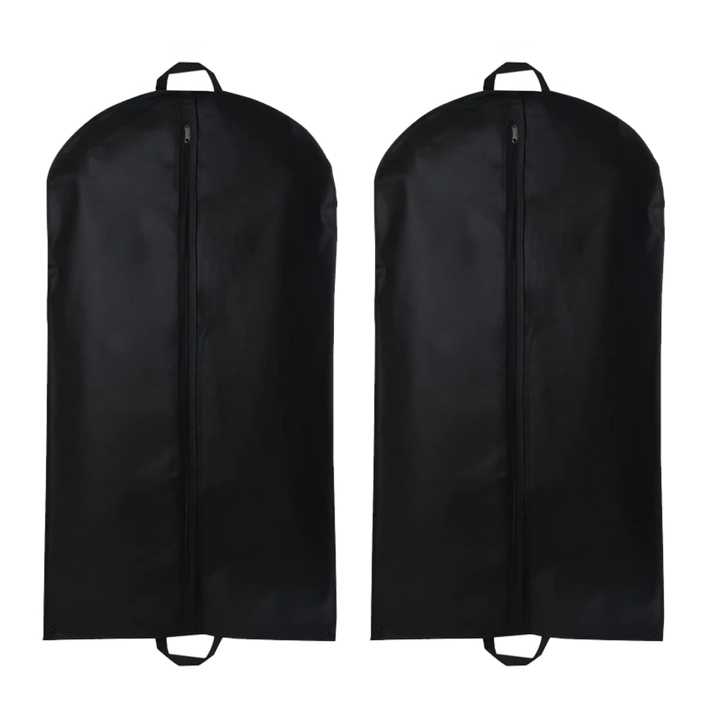 Yelinosk 2 PCS Black Suit Bag for Man 60x120cm, Dust Cover, Carrier, Storage Bag for Coats, Tuxedo