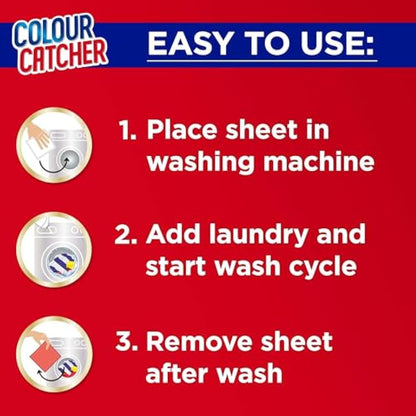Colour Catcher Max Protect Laundry Sheets, Helps to Prevent Colour Run and Protects Brightness – 120 Sheets