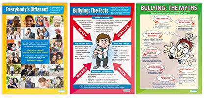 Social Education Classroom Posters - Set of 8 - EXTRA LARGE - A1 (850mm x 594mm) - Laminated - PSHE Secondary School Wall Charts by Daydream Education