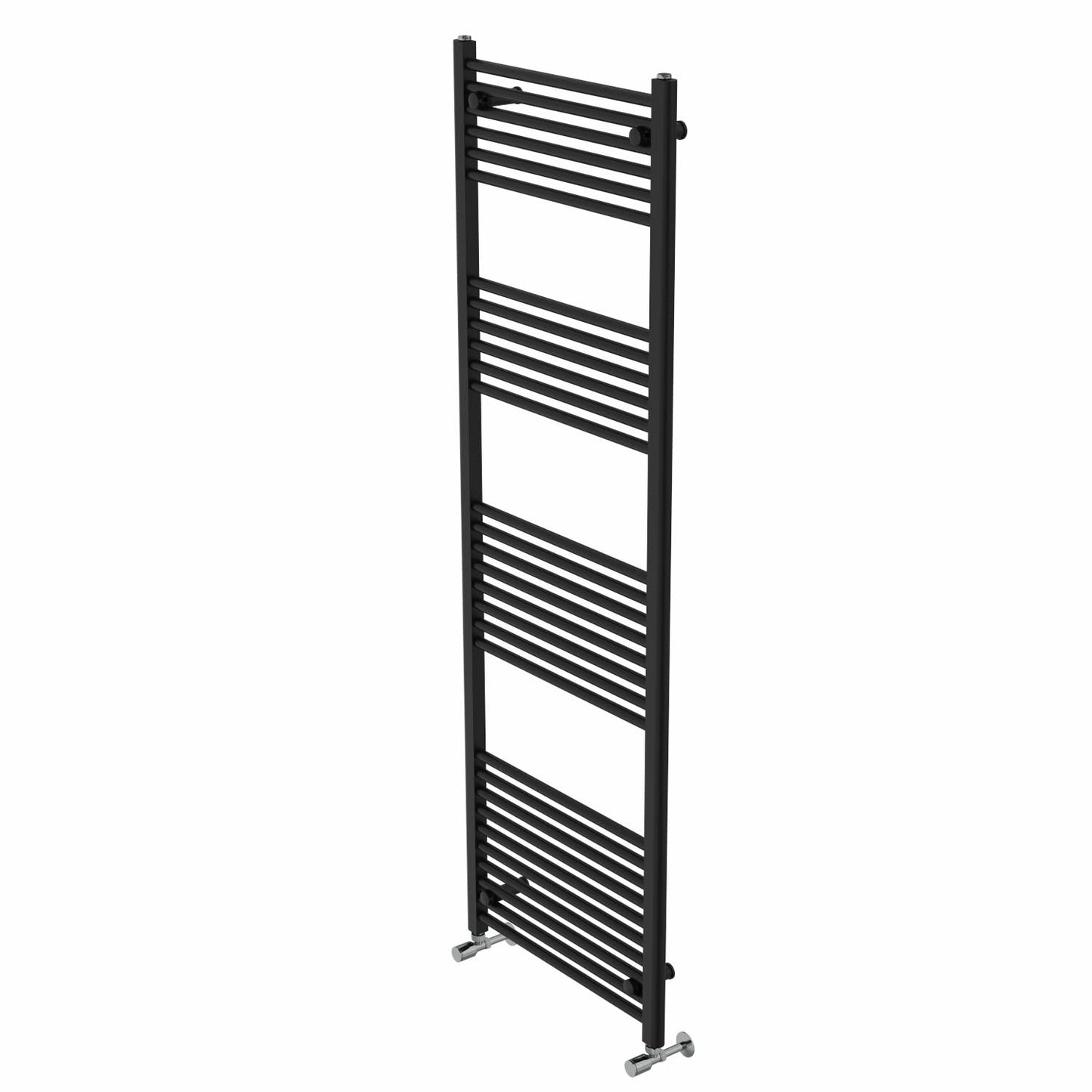 Warmehaus Straight Heated Towel Rail Black Bathroom Radiator 1800x600mm