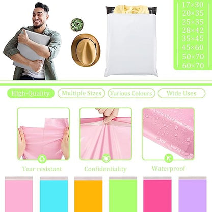 50pcs 25x35cm Green Vinted Postage Bags Mailing Bags for Clothes,Mailing Poly Postal Self Seal Bags,Parcel Shipping Bags Strong Packaging Bag Delivery Bags Plastic Envelopes for Posting Clothes Parcel