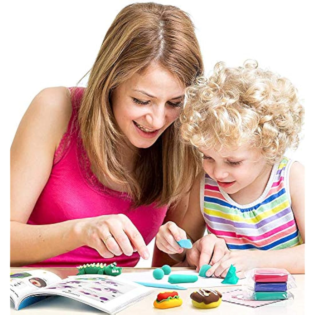 SAGO BROTHERS Air Dry Clay, 36 Colors Modelling Clay Set with 3Clay Tools & Book, DIY Ultra Light Magic Clay, Arts and Crafts Kits for Kids Boys Girls Toys, Gifts Boxes for Presents Age3-12 Year Old
