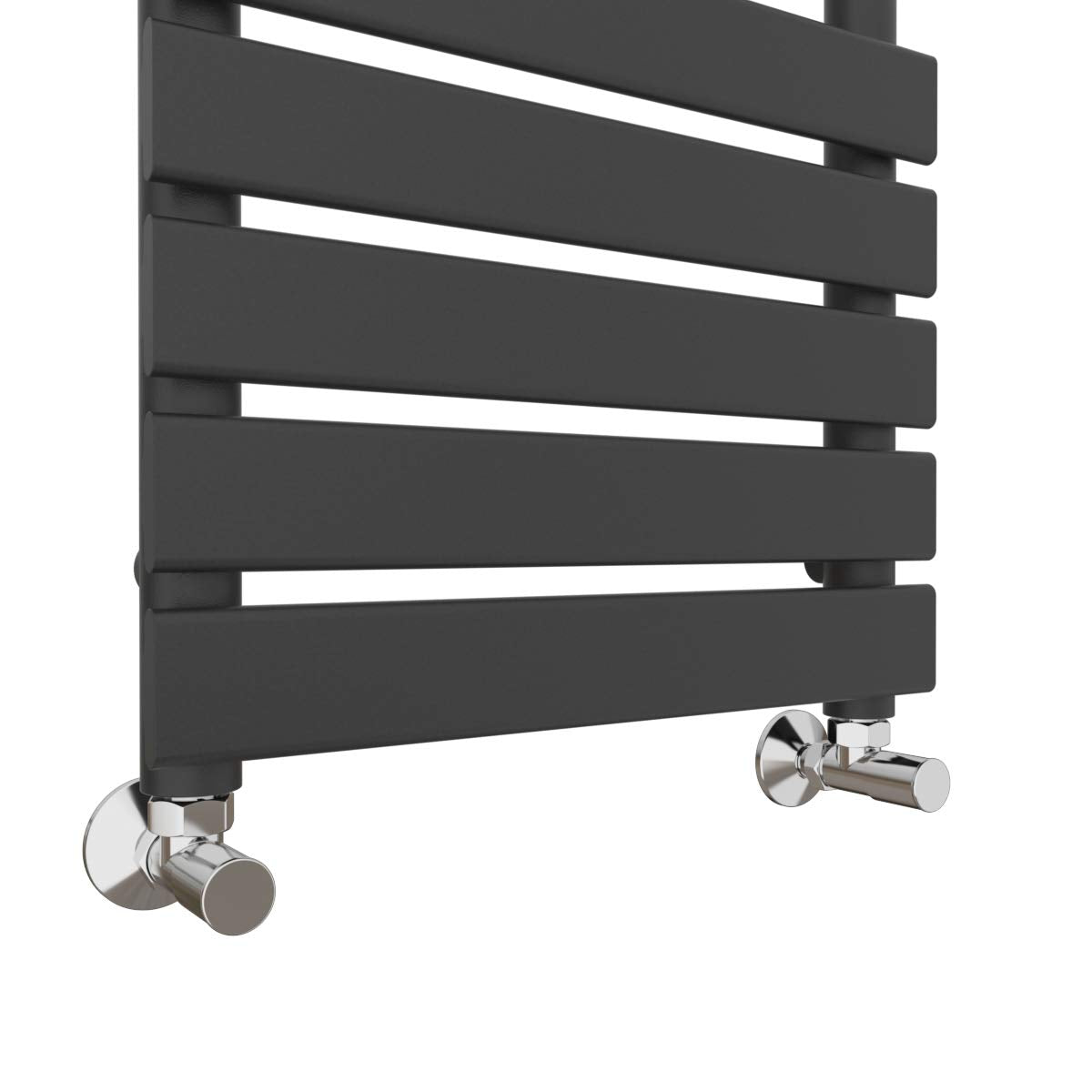 Warmehaus Flat Panel Heated Towel Rail Grey Anthracite Radiator 1600x450mm