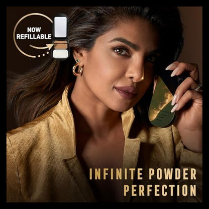 Max Factor Facefinity Refillable Compact Foundation, 001 Porcelain, Full Coverage, Flawless Matte Finish, Lightweight and Breathable, Blends Seamlessly, All Day Wear, SPF 20, Refillable, 10g
