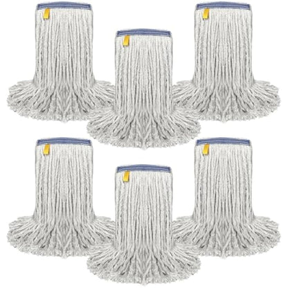 KLEEN HANDLER Cotton Mop Head Replacement | 3.1 cm Universal Headband Wet Mop Refill, Natural, 450 g