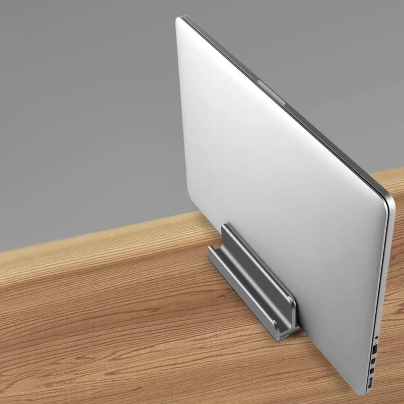 VOANZO Vertical Laptop Stand - Adjustable Laptop Holder, Dual 3 Slots Upright Laptop Storage Holder for All Laptops up to 17.3"