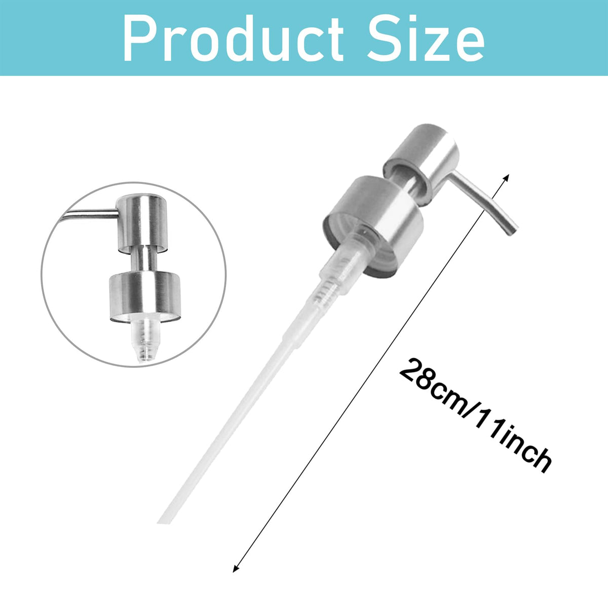 Pump Dispenser,Liquid Soap And Lotion Dispenser Pump Replacement,2 Pcs