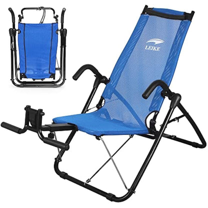 leikefitness Ab Exercise Chair Core Strengthening Lightweight Foldable Sport Abdominal Exerciser Strength Training Inversion Equipment