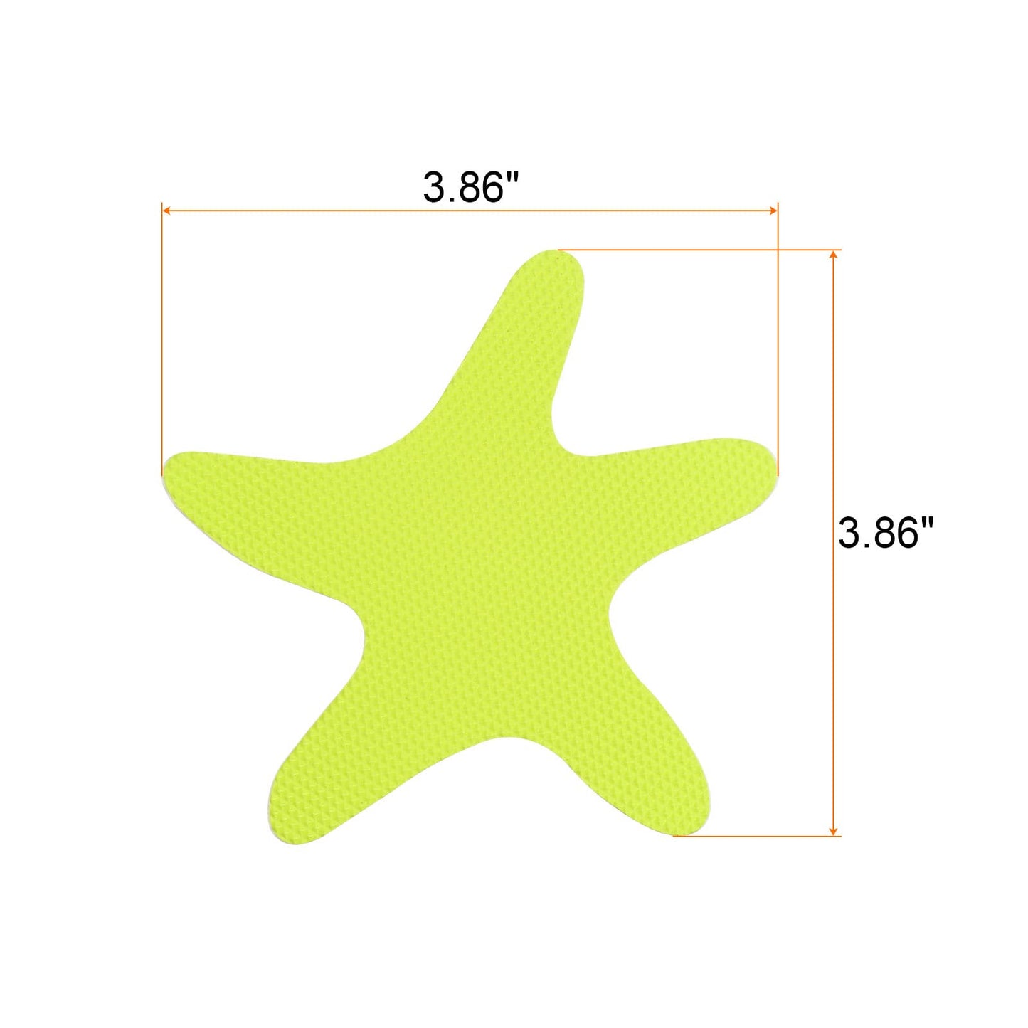 sourcing map 12pcs Non Slip Bathtub Stickers Bath Shower Floor 3.86" Anti-Slip Sticker Tape Starfish Style Decals for Bathroom Kitchen Bathtub Treads