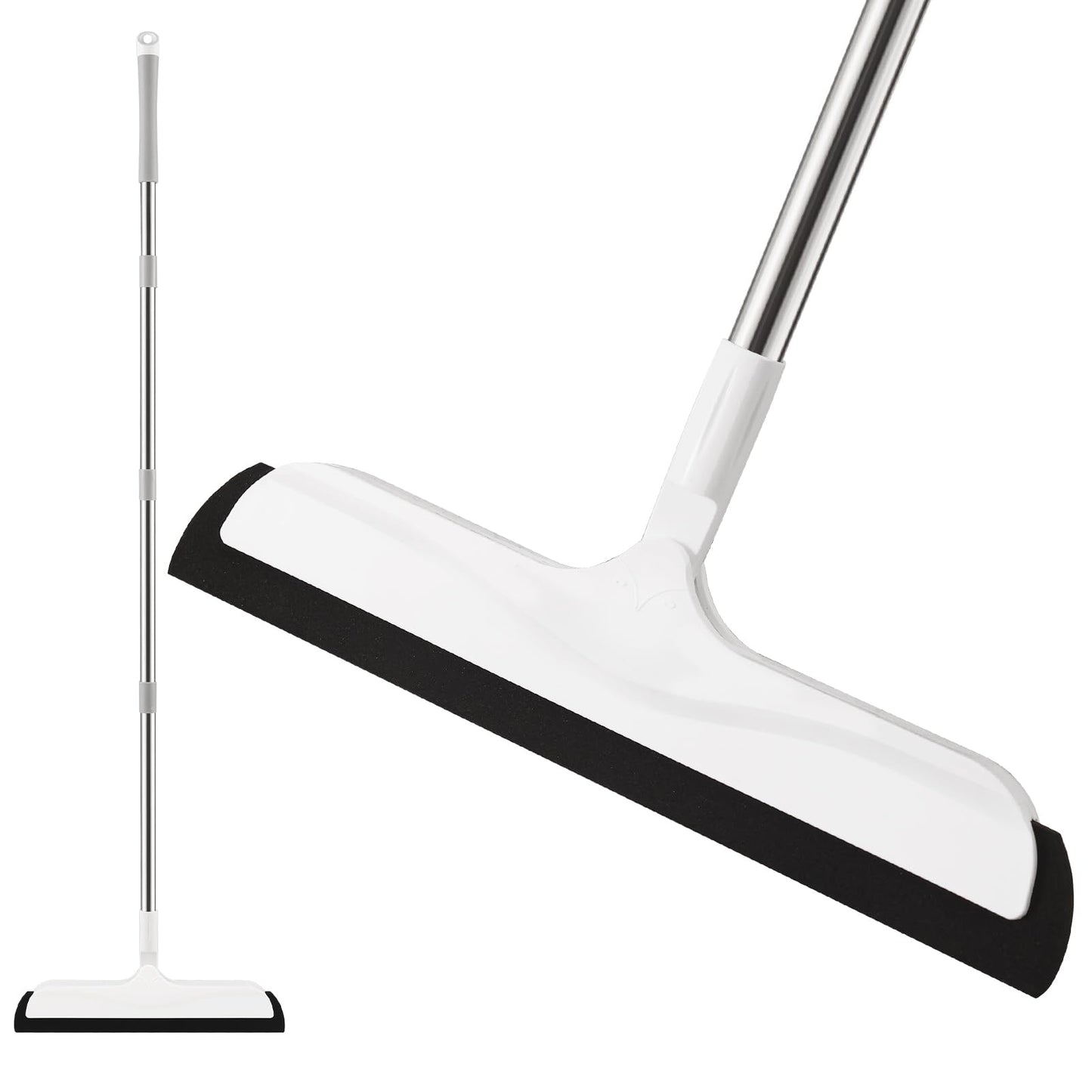 Mitclear Floor Squeegee Mop for Wet Room, Shower Sweeper Long Handle 50 IN