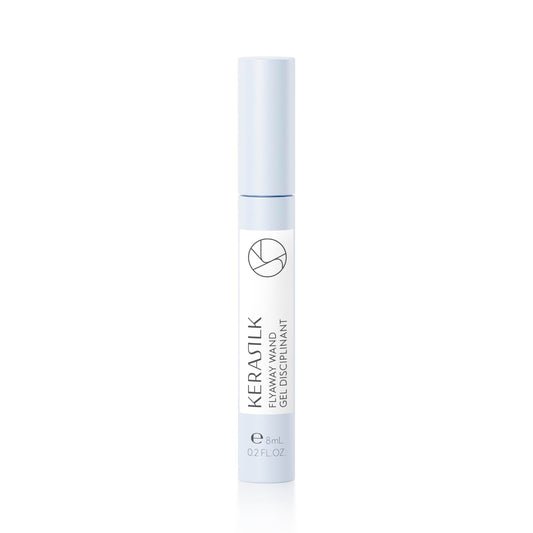 KERASILK STYLING Flyaway Wand, Baby Hair and Frizz Control, Quick Boost of Moisture, All Hair Types, With Vegan Biomimetic Silk and Niacinamide,