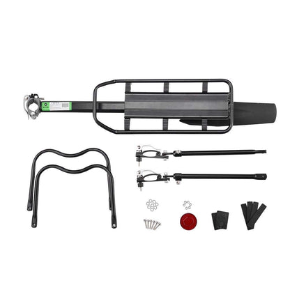 ROCKBROS Bike Pannier Rack Rear Bike Rack Mountain Bike Rack Bicycle Rear Rack Carrier with Reflector Adjustable Bike Luggage Cargo Quick Release