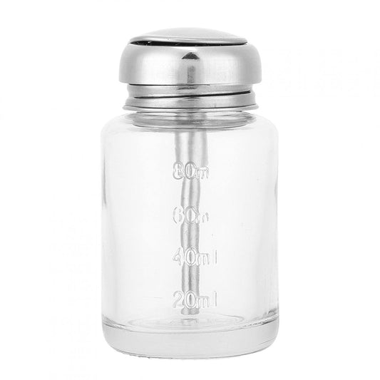 Nail Polish Remover Pump, Nail Art Liquid Container, Professional Glass Nail Art Remover Dispenser Gel Polish Remover Empty Container Manicure