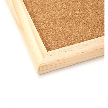 REQUISITE NEEDS 30 x 40 Wooden Frame Cork Notice Message Board
