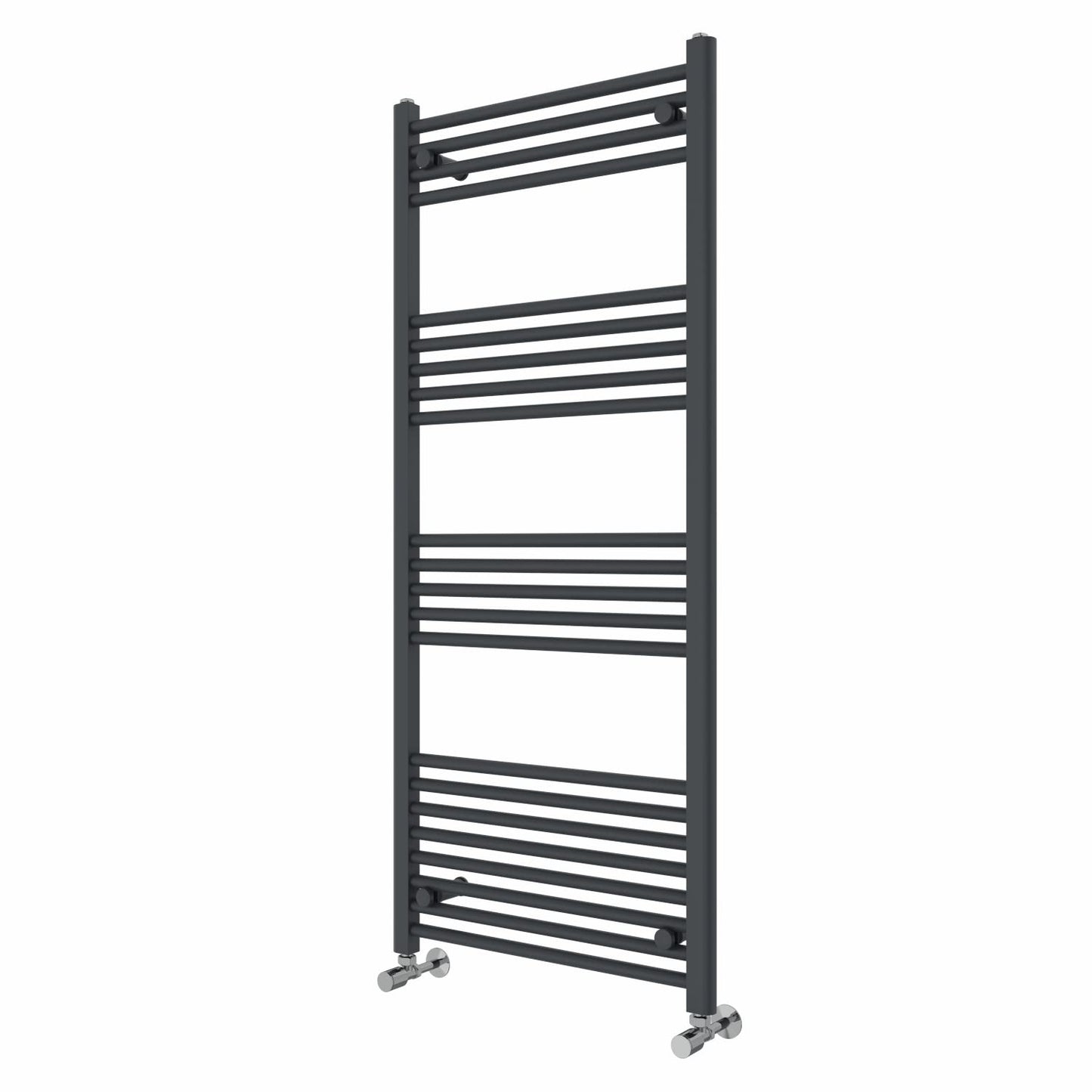NRG Anthracite Heated Towel Rail Straight Designer Radiator, 1400×600mm