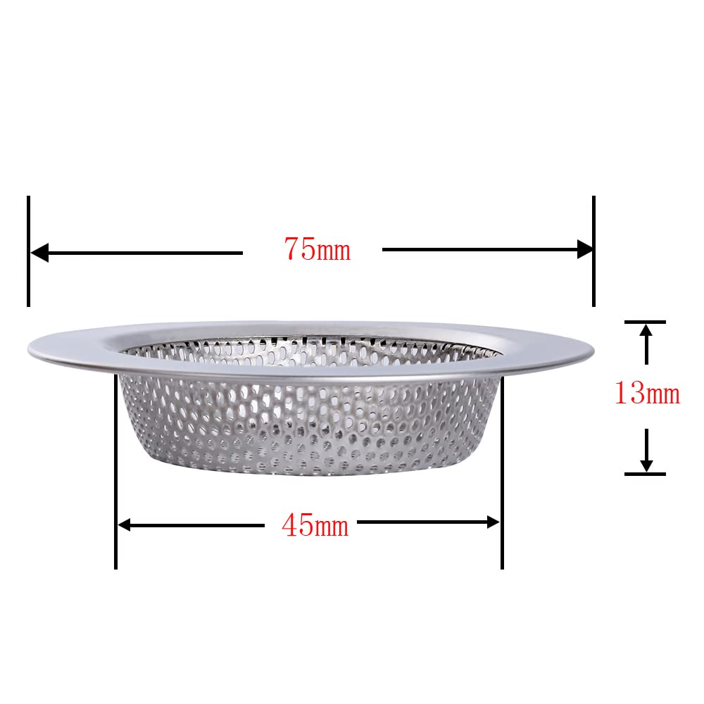 Yizhet 2PCS Kitchen Sink Strainer 7.5cm/2.95 inch