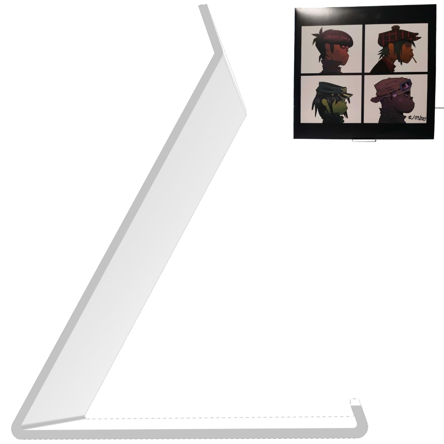 Print It Uk Now Playing Vinyl Record Stand Display Holder (1 Pack - White)