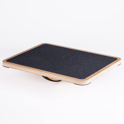 StrongTek Professional Wooden Balance Board with Crossed Hardwood Base, Advanced Rocker Board for Core Strength, Stability Training, Difficult