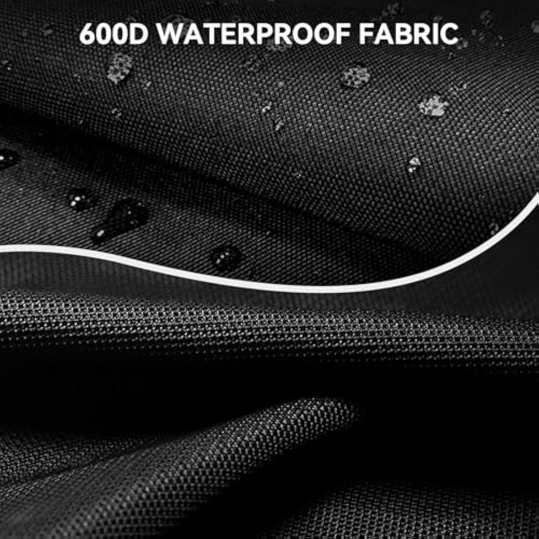 Onlyfire BBQ Gas Grill Cover fit for Weber Baby Q, Q200 Q220 and Q2000 Gas Grills,Black