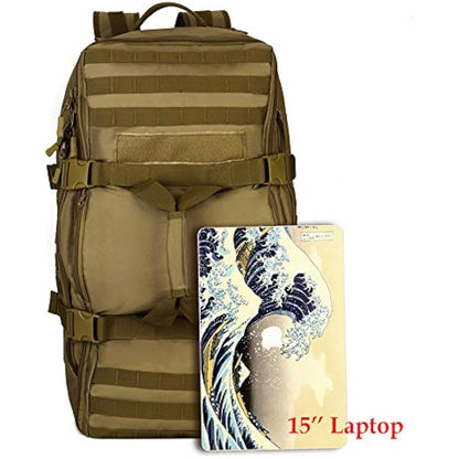 YUHAN 60L Tactical Backpack Military Army Combat Rucksack Trekking Rucksack MOLLE Hiking Backpack
