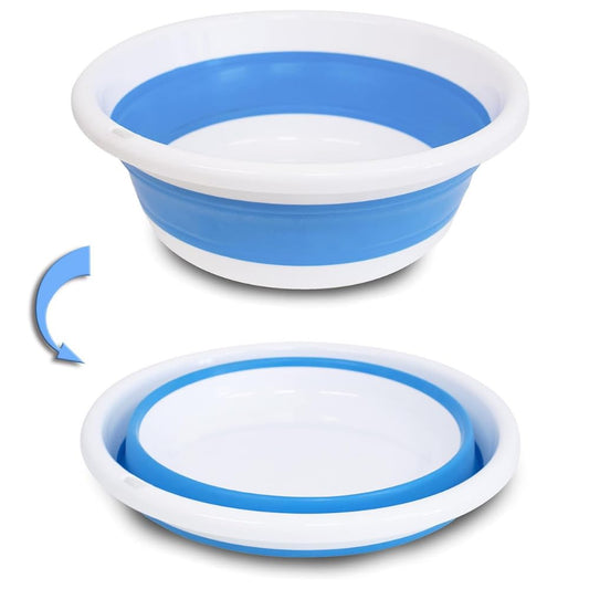 SIC Folding Washing Up Bowl, Small (Multipurpose) Plastic Laundry Basin Laundry Basin Space-Saving Laundry Basket Ideal for Dirty Laundry Laundry