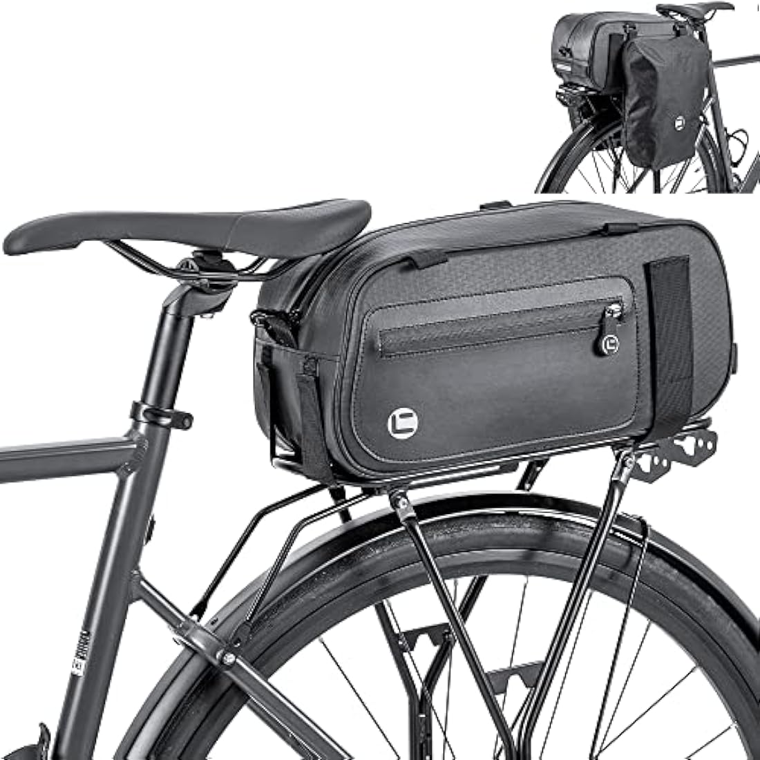 HOMPER Cycle Saddle Rear Rack Pannier Bike Bag,26 L Mountain Road MTB Trunk Shoulder Handbag,900D Waterproof Coating Fabric+pu