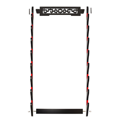 FOXSMZZ Sword Holder Wall Mount Samurai Sword Stand Display Katana Wakizashi Tanto Wall Hanger Sword Rack Five Layer (8-Tier)