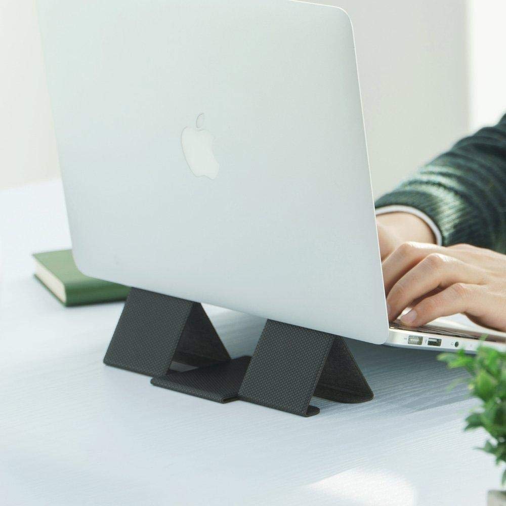 Ringke Folding Stand 2, Laptop Stand, Foldable Portable Adjustable Height Ergonomia Universal Notebook PC Holder, Riser for Dell, HP, Lenovo