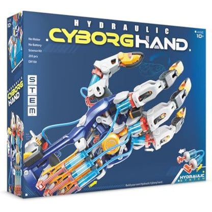 CONSTRUCT & CREATE Hydraulic Cyborg Hand DIY STEM Build Your Own Project Kit Set