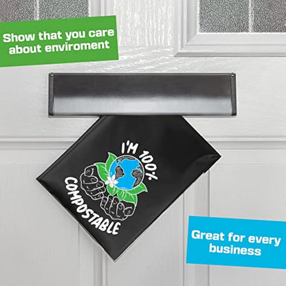 Compostable Mailing Bags,Biodegradable Mailing Bags,Eco Friendly Mailers 7 x 9" (18.5 x 23 cm) |25PK|