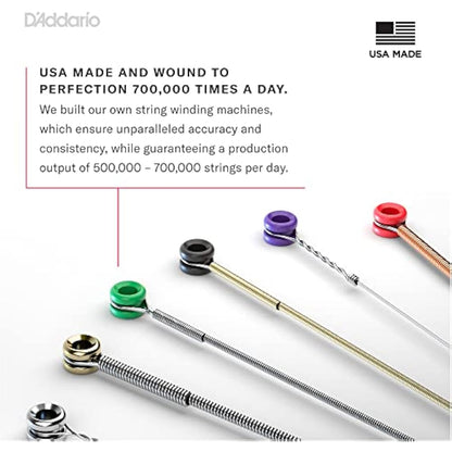 D'Addario Bass Guitar Strings - XL Nickel - EXL170 - Perfect Intonation, Consistent Feel, Powerful Durability - 4 String Set - 45-100 Regular Light, Long Scale