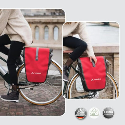 Vaude aqua back single rear bicycle bag, Unisex, 12413, Blue, 37 x 33 x 19 cm