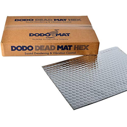 Dodo Mat DEADN Hex sound deadening mat, 30 Sheets, 30 sq.ft (2.8sq.m), car & van sound proofing, vibration damping