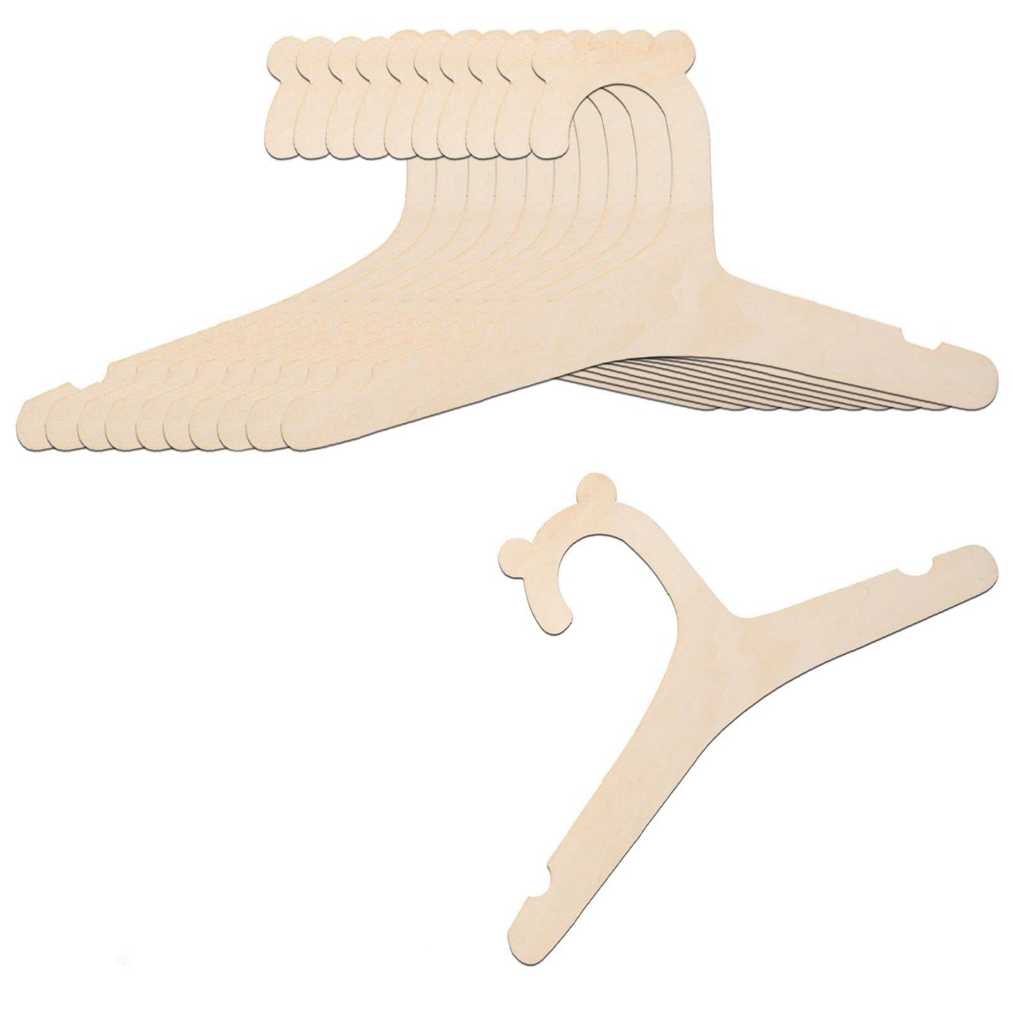 Yeenano Hangers For Clothes,10 Pcs Wooden Hangers For Clothes,Coat Hangers,Non-Slip Coat Hangers With Animal-Shaped Hooks,Space-Saving Storage For