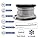 TooTaci 5mm Stainless Steel Cable, M6 Turnbuckle Wire Tensioner Kit, 60M/ 5mm PVC Coated Steel Wire Rope, Vine Eyes for Climbing Plants, Fence, Strings Light Hanging