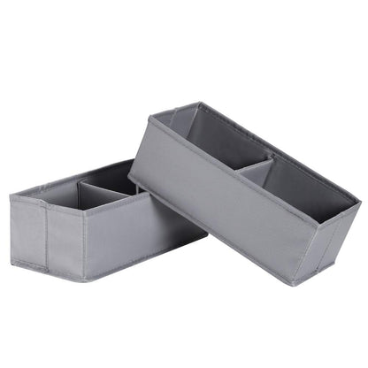 IHOMAGIC Closet Storage Boxes Foldable 2 Pack Small 210D Fabric Foldable Storage Cubes Bin For Adult Baskets Organizer Box Containers Included