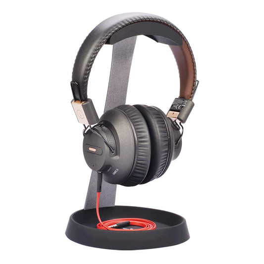 Avantree Aluminum & Silicone Desk Headphone Stand Hanger with Cable Holder for Gaming Headset Display - HS102 Black