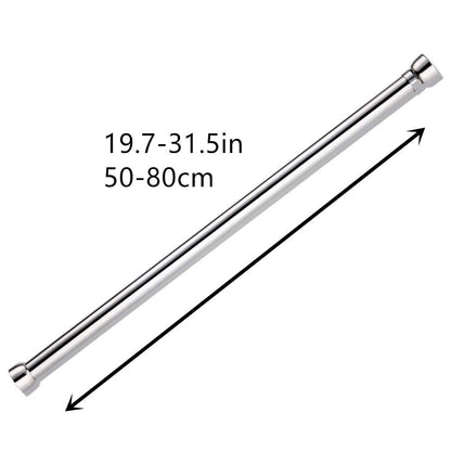 51-80cm Heavy-Duty Extendable Wardrobe Rail: Sturdy Hanging Rod for Closet