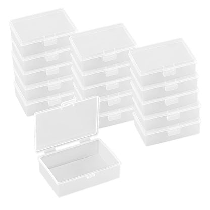 XINGSUI 16 Pcs Plastic Storage Box with Lid, Storage Boxes, for home,office