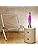 MATHMOS Astro Baby Lava Lamp Silver | Made in Britain Since 1964 | Violet & Red Lava Lamps | Unique Lava Lamp Formula | Made to The Highest Safety Standards