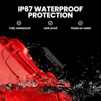 Nanuk 908 Waterproof First Aid Prepper Survival Gear Dust and Impact Resistant Case - Empty - Red (908-FSA9)