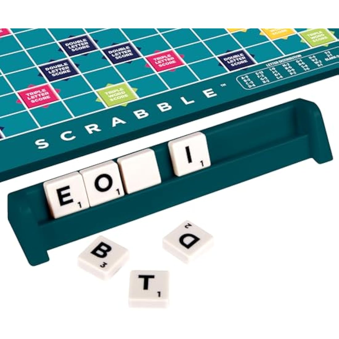 Mattel Games Classic Scrabble, Original Crossword Board Game, English Version, Family Board Game for Adults and Kids, Word Game for 2 to 4 Players, Ages 10 and Up, English Version, Y9592