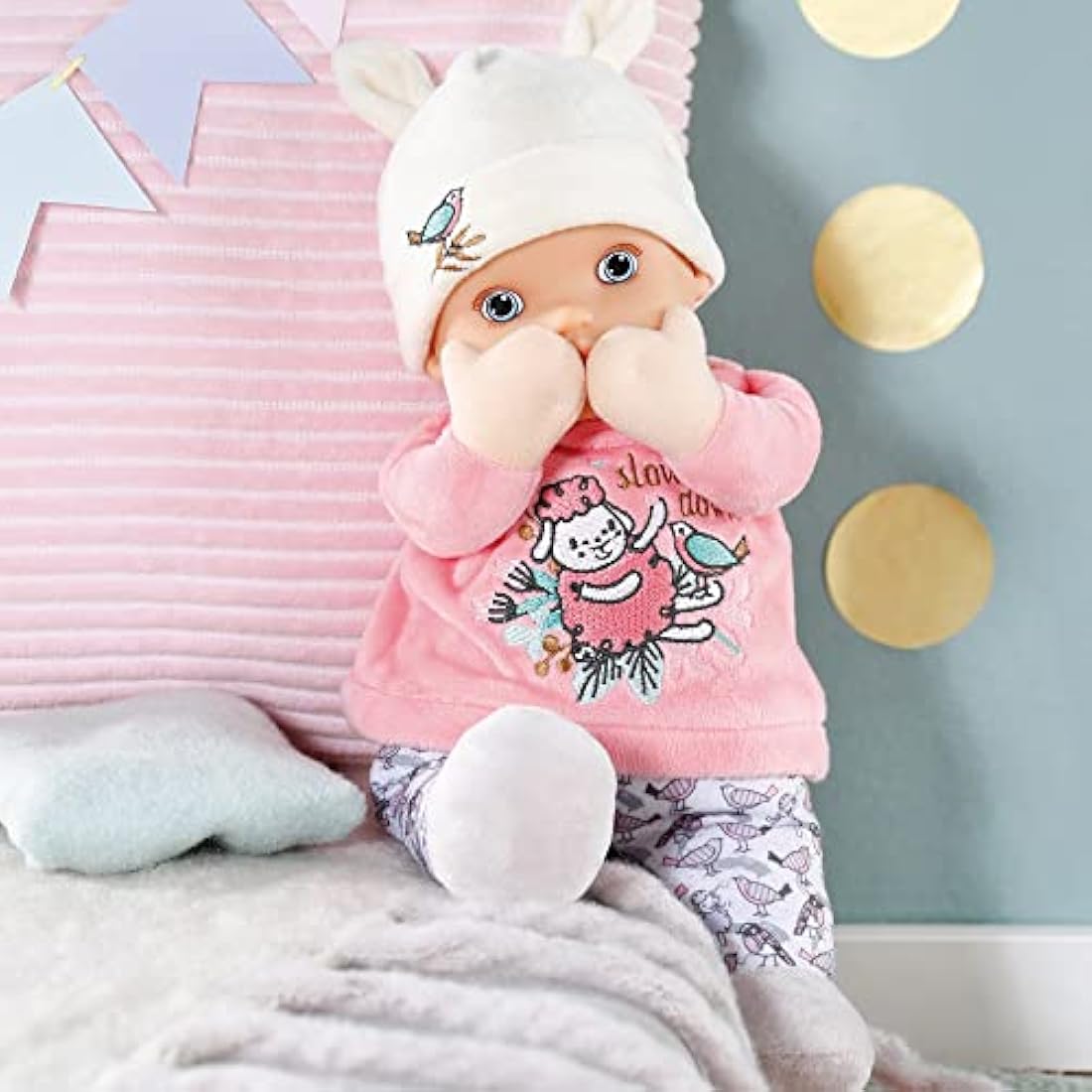 Baby Annabell Sweetie for babies - 30 cm soft bodied doll with integrated rattle - Suitable from birth - 706428, Multicolor, 15.4 x 27.3 x 25 centimeters