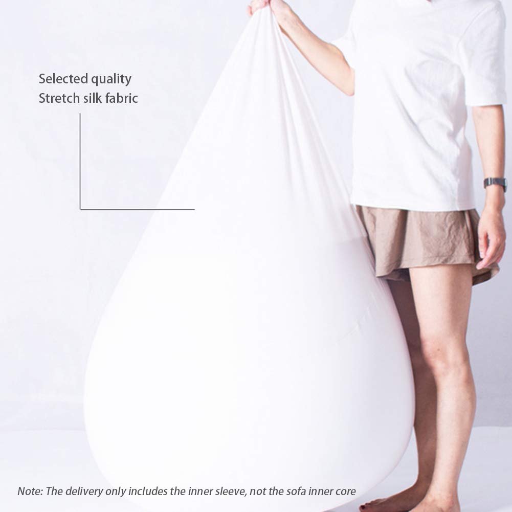 POHOVE Bean Bag Chair Cover, Stocking Inner Liner for Bean Bag Chair No Filler (L:100x120CM)