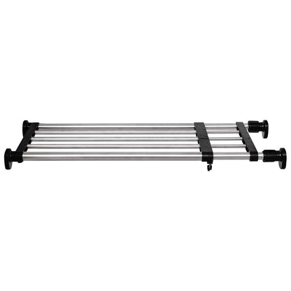BAOYOUNI Expandable Closet Shelf Tension Rod Clothes Hanger Storage Rack Adjustable DIY Shelving Unit Cabinet Kitchen Bathroom Divider Separator