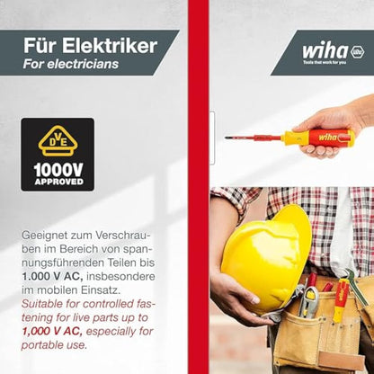 Wiha SB 2831-09023 LiftUp Electric, Red, Schlitz, Pozidriv, PlusMinus/Pozidriv