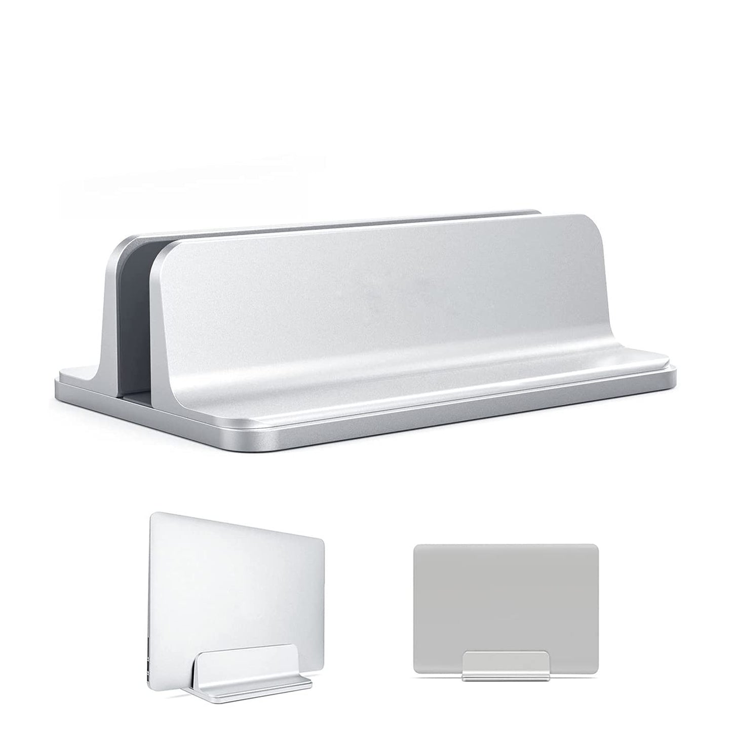Oranlife Vertical Laptop Stand Holder, Silver