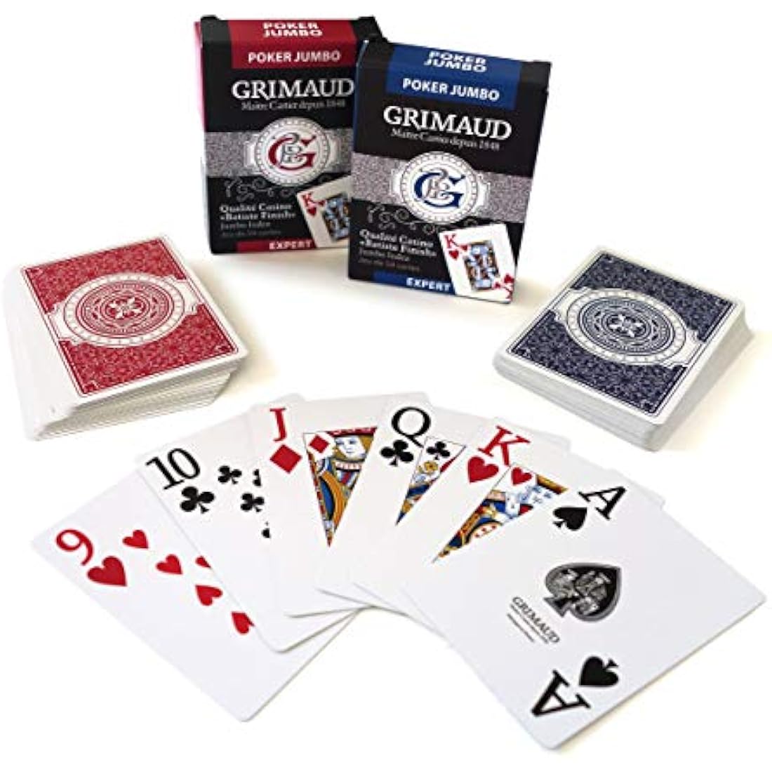 Smir - 360355 - World Poker Tour - Grimaud Poker Set in Black Aluminium Briefcase - 500 American Chips